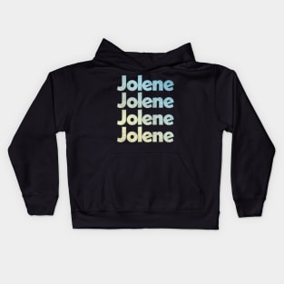 Jolene - Dolly Parton Faded/Vintage Style  Lyrics Design Kids Hoodie